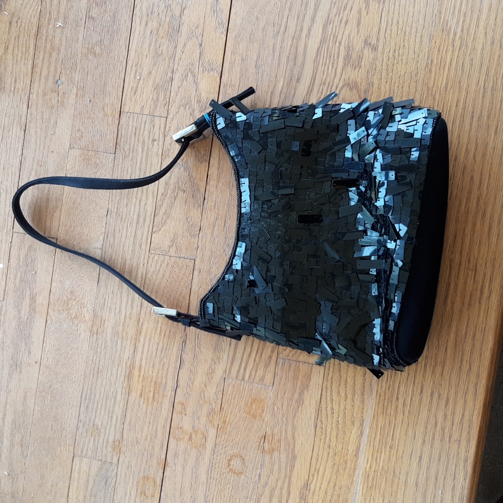 Vintage Marlo Sequin Crossbody Destressed Purse